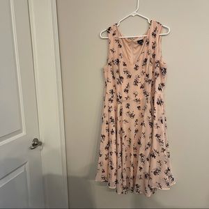 Torrid Blush Floral Print Tank Dress